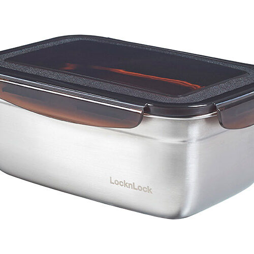 LocknLock Edelstahl Lunchbox rechteckig 1,9 Liter - Lebensmittelbehälter / Vorratsdosen von Lock & Lock