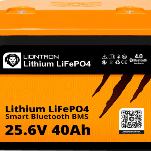 Liontron LiFePO4 Smart Bluetooth BMS Lithiumbatterie 25,6 V 40 Ah - Fahrzeug-Batterien