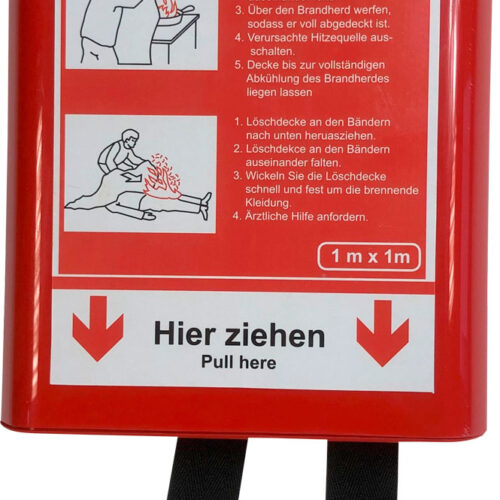 Feuerlöschdecke 100 x 100 cm  - Feuerlöscher von IWH