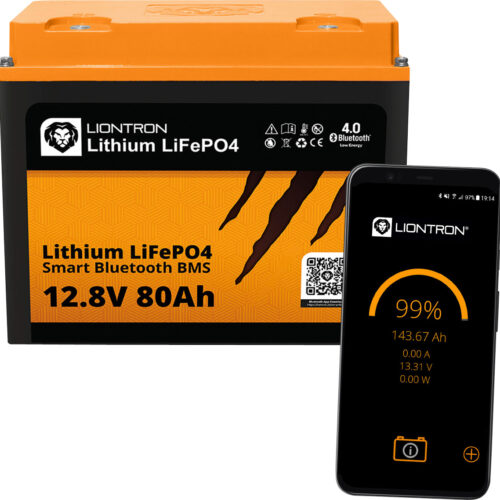 LIONTRON LiFePO4 LX Smart BMS Akku 12,8 V Bluetooth 80 Ah - Fahrzeug-Batterien
