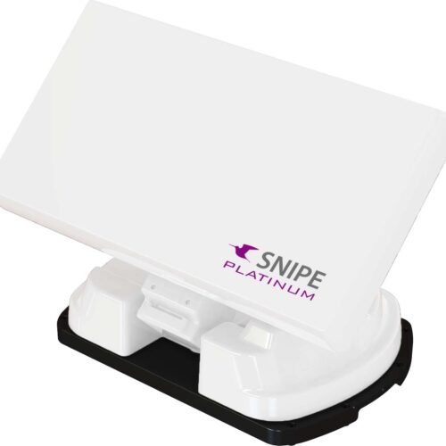 Selfsat Snipe Platinum vollautomatische Flachantenne mit Bluetooth Fernbedienung  Twin LNB - Camping-Sat-Anlagen