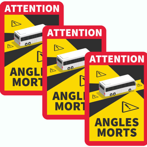 IWH Magnetische Tote Winkel / Angles Morts Aufkleber Frankreich Set 3-tlg. - sonstiges Sicherheitszubehör
