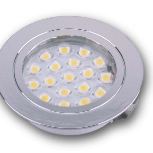 Dimatec Einbaustrahler LED 1,2 Watt Chrom glänzend - Einbauleuchten & Leuchtmittel