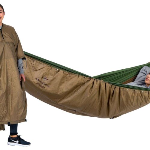 Amazonas 2in1 Hängematte Underquilt-Poncho braun - Hängematten