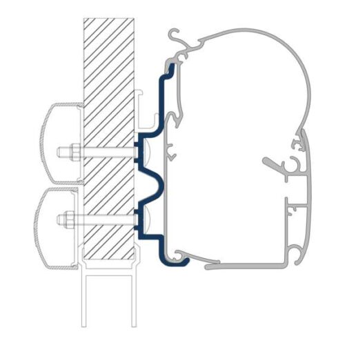 Dometic PW-ADAPT Adapter für Wandmarkisen PW 1100, PW 1500 & PW 3800 4,5m - Markisenadapter
