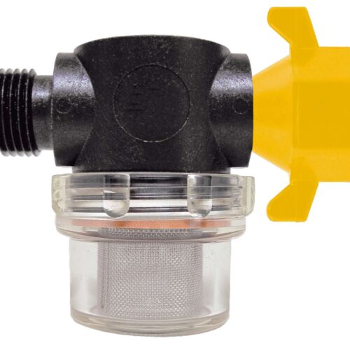 Lilie Vorfilter 1/2 Zoll x 1/2 Zoll WeißGELB Aufschraubfilter  - Wasserversorgung Ersatzteile  und Zubehör