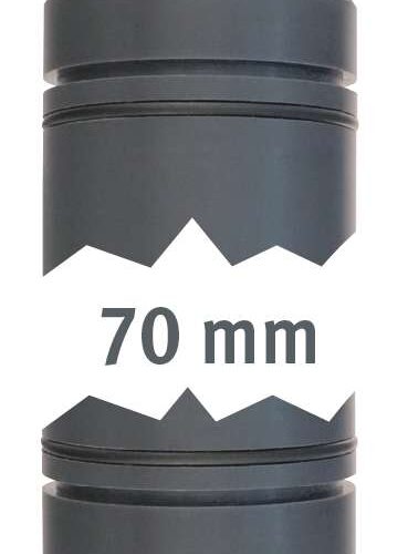 Lilie Rohr 40 mm beid. mit O-Ring 70mm und Außenringnut - Adapter & Anschlüsse