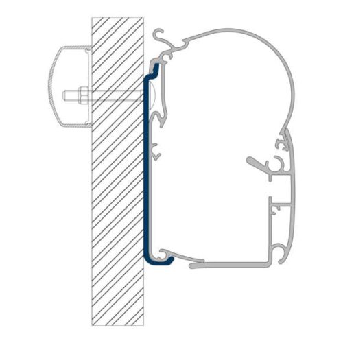 Dometic PW-ADAPT Adapter für Wandmarkisen PW 1100, PW 1500 & PW 3800 5-teilig - Markisenadapter