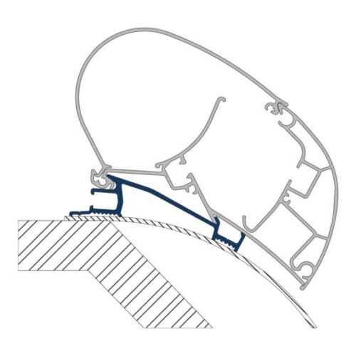 Dometic PR-Adapt Adapter für Dachmarkisen PR 2000 und PR 2500 3-teilig - Markisenadapter