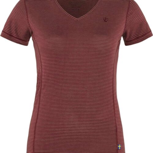 Fjällräven Abisko Cool Damen Funktionsshirt dunkelrot S - Damenshirts, -blusen & -pullover