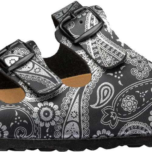 Lico Bioline Lady Power Damen Pantolette schwarz/silber 36 - Damenschuhe