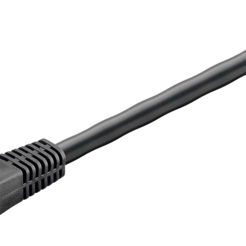 Goobay CAT 6 Outdoor-Patchkabel U / UTP schwarz 60 m - Sat-Zubehör