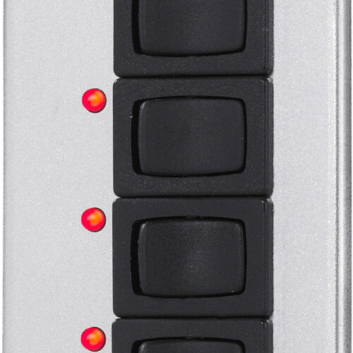 Votronic Schalter-Panel 4 S 12/24 für die Bordelektrik - Schalter, Taster & Rahmen