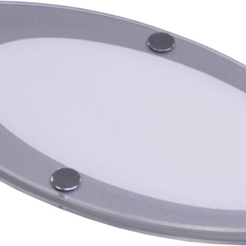Dimatec LED Deckenleuchte silber oval - Einbauleuchten & Leuchtmittel