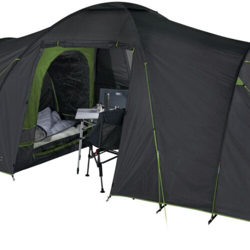 High Peak Como 4.0 Kuppelzelt dunkelgrau/grün 230 x 450 cm für 4 Personen - 4-Personen Zelte