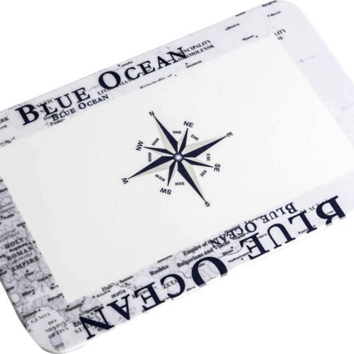 Brunner Blue Ocean Schneidebrett 23,5 x 14,5 cm weiß - Schneidebretter