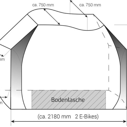 Fahrradschutzhülle Professional für 2 Fahrräder - Fahrradschutzhüllen von Hindermann