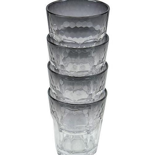 Bo-Camp Kunststoffgläser 4 Stück 200 ml smoke - Gläser