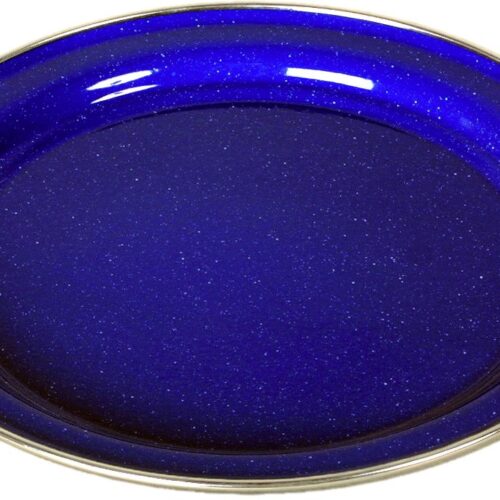 Origin Outdoors Emaille Teller 26 cm flach blau - Teller