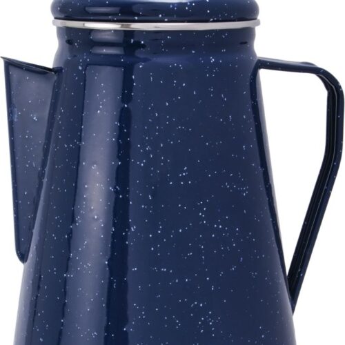Origin Outdoors Emaille Kaffeekanne 1,8 Liter blau - Kaffeemaschinen & Wasserkocher