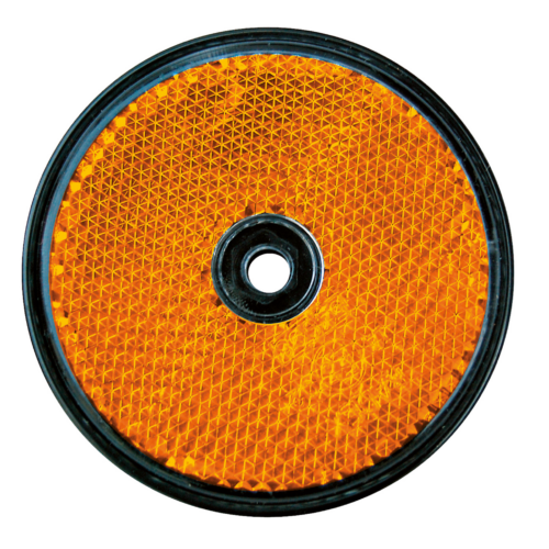LAS Reflektor 2 Stück 60 mm rund orange - Fahrzeugbeleuchtung außen