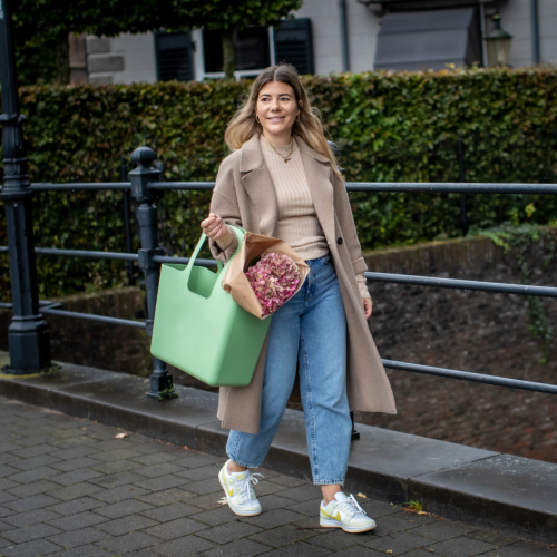 Koziol Tasche XL Tragetasche nature leaf green - Einkaufstaschen & Einkaufskörbe