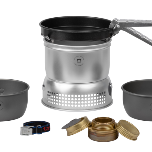 Trangia Trangiakök 27-9 UL / HA Campingkochset 3- teilig mit Spiritusbrenner Set 1 grau - Spirituskocher