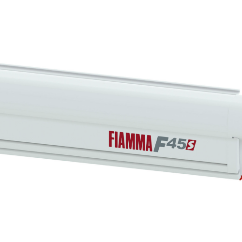 Fiamma F45s Wandmarkise 350 cm Rechtslenker (Polar White / Royal Grey) - Kassettenmarkisen