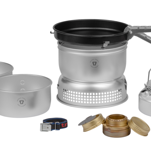 Trangia Trangiakök 25-4 UL Campingkochset 4- teilig mit Spiritusbrenner Set 5 - Spirituskocher