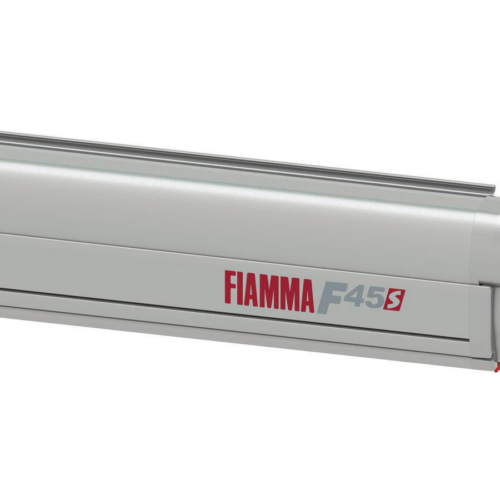 Fiamma F45s Wandmarkise 300 cm für VW T5 / T6 / Multivan / Transporter Langer Radstand Linkslenker (Titanium / Royal Grey) - Kassettenmarkisen