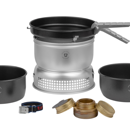 Trangia Trangiakök 25-5 UL Campingkochset 3- teilig mit Spiritusbrenner Set 7 - Spirituskocher