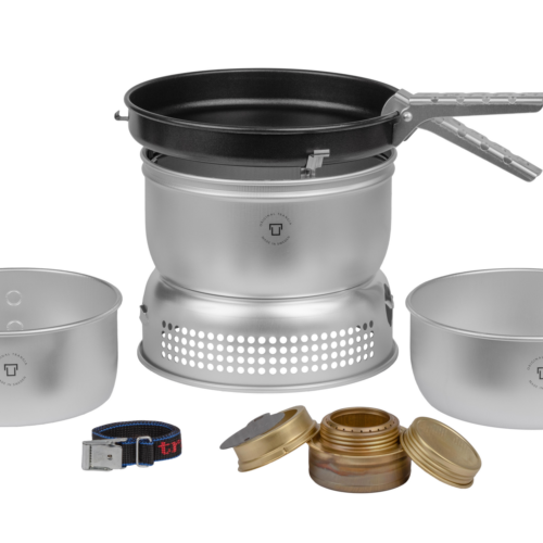 Trangia Trangiakök 25-3 UL Campingkochset 3- teilig mit Spiritusbrenner Set 8 - Spirituskocher