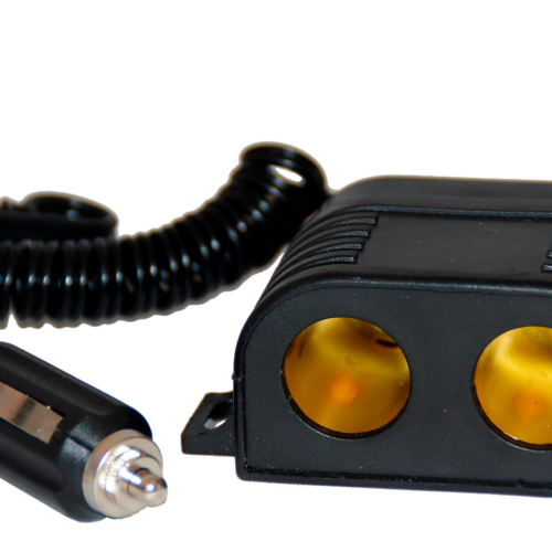 HP Autozubehör Doppelsteckdose mit Kabel 12/24 V - 12 / 24 V Adapter & Kupplung