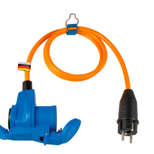 AS Schwabe Adapterleitung mit Schutzkontaktstecker und CEE-Kombikupplung 1,5 m - CEE-Kabel von AS-Schwabe
