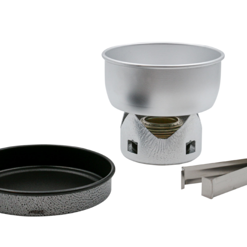 Trangia Campingkochset 2 teilig mit Minikocher 0,8 Liter und Pfanne 150 mm - Spirituskocher