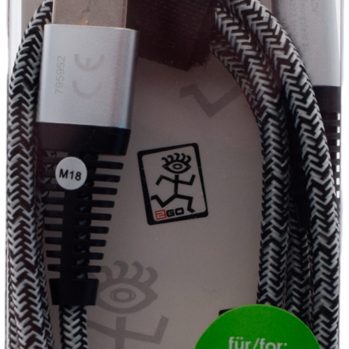 2Go USB Datenkabel Apple 8 pin 1 Meter silber - Sonstiges 12 / 24 V Zubehör