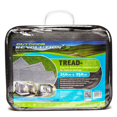 Outdoor Revolution Treadlite Vorzeltteppich 250 x 250 cm grau  - Vorzeltteppich & Zeltboden