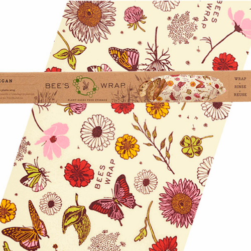 Bees Wrap Pflanzenwachstuch Vegan Meadow Magic XXL Roll - Lebensmittelbehälter / Vorratsdosen von BeesWrap
