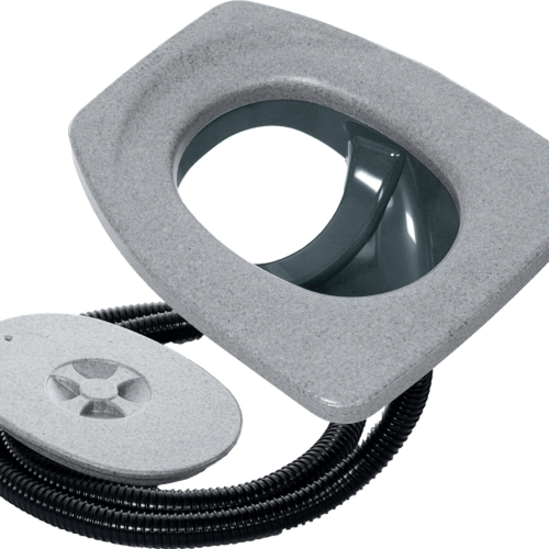 Separett Privy 500 Urin-Trenneinsatz 45 x 37,5 x 17,1 cm grau - Toilettenbeutel & Toilettenzubehör