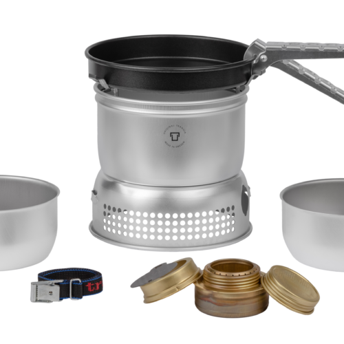Trangia Trangiakök 27-23 UL / D Campingkochset 3- teilig mit Spiritusbrenner Set 8 grau - Spirituskocher