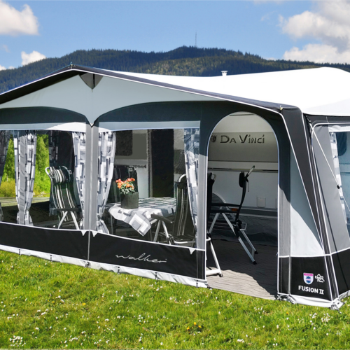 Walker Fusion II 240 Vorzelt Glasfibergestänge Max 840 Umlaufmaß 826 - 855 cm - Wohnwagenvorzelte