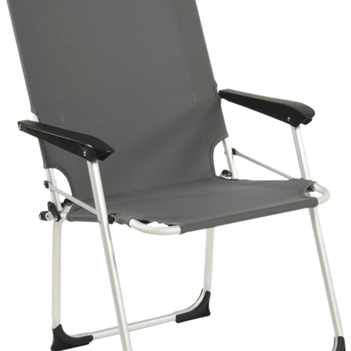 Wecamp Pirlo Klappstuhl 55 x 52 cm mit Aluminiumrahmen grau - Klappstühle