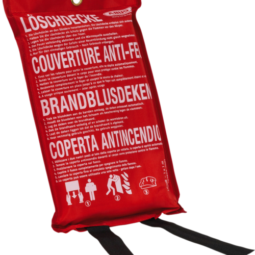 Abus LD1118 Löschdecke für Feuer 1 x 1 Meter - Feuerlöscher