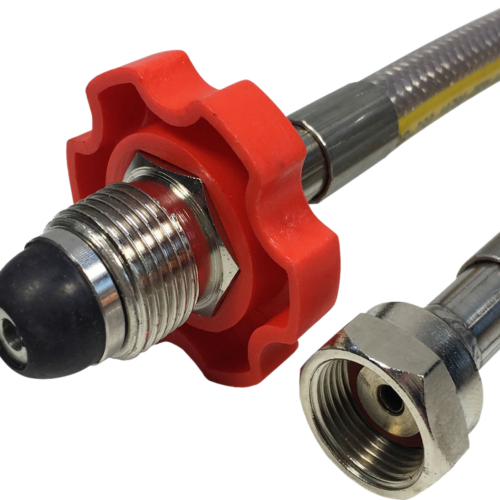 Gaslow Propane Easy-Fit Edelstahlschlauch 0,75 m - Gas-Adapterschläuche