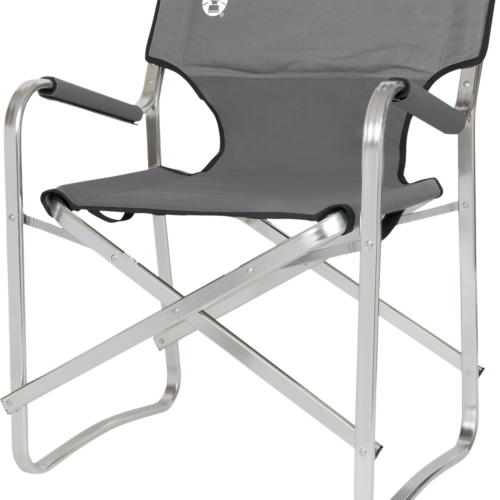 Coleman Deck Chair Klappbarer Campingstuhl Aluminium silber ohne Tisch - Regiestühle