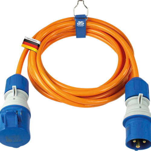 AS-Schwabe 10m PUR-Leitung H07BQ-F 3G2,5 mit CEE-Stecker - CEE-Kabel