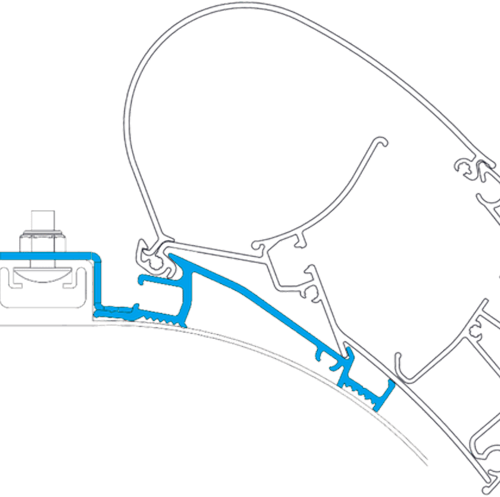 Dometic PR-Adapt Adapter für Dachmarkisen PW 2000 und PW 2500 5 m - Markisenadapter