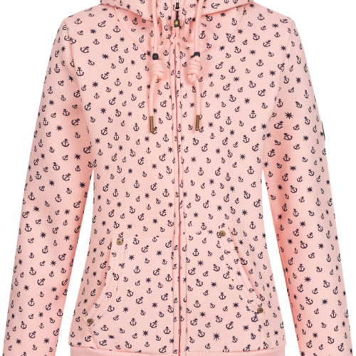 Ankerglut Ankerglutfreundschaft Damen Sweatshirtjacke rosa 44 - Damenjacken
