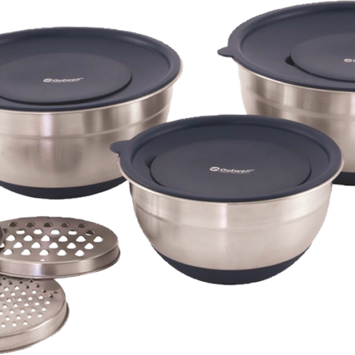 Outwell Chef Bowl Set Schüsselset / Reibenset inklusive Deckeln 9 teilig - Behälter