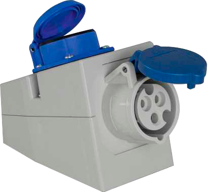 AS-Schwabe CEE Wand-Kombi-Dose 230V/16A - CEE-Stecker & -Adapter
